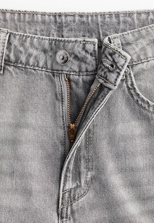 H&M - Baggy wide low jeans - grey