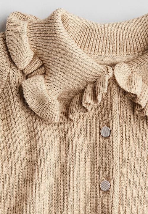H&M - Collared cardigan - beige