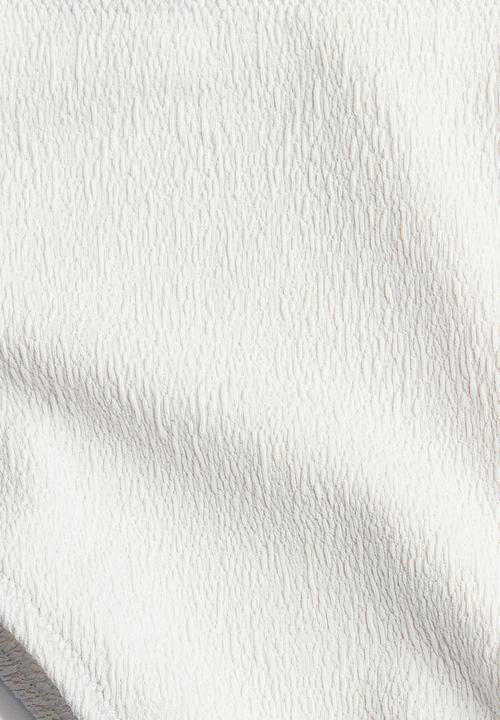 H&M - High waist cheeky bikini bottoms - white