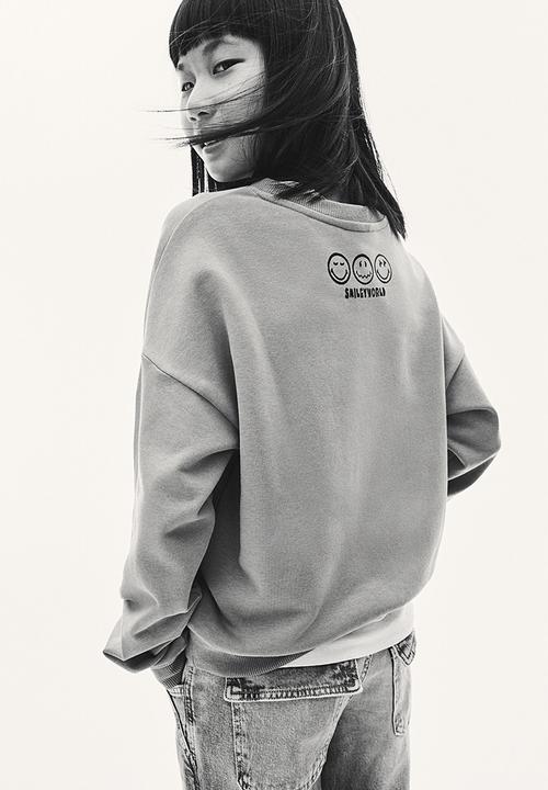 H&M - Printed sweatshirt - beige & smileyworld®