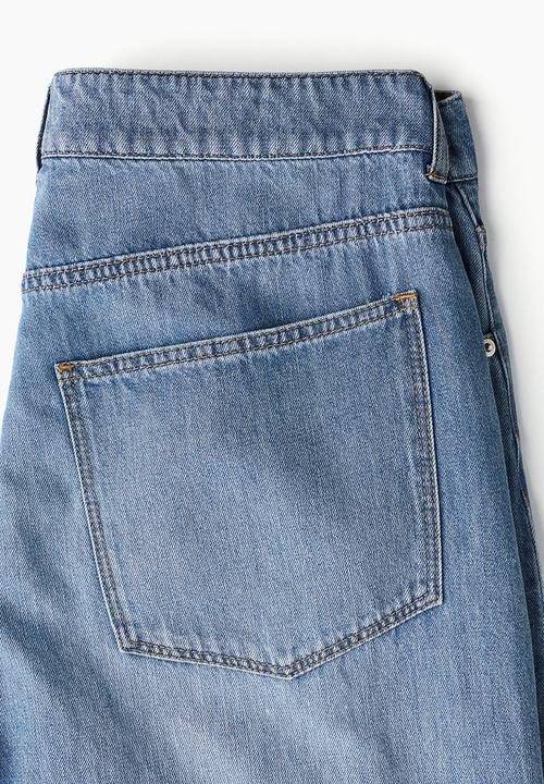 H&M - Baggy wide low jeans - blue