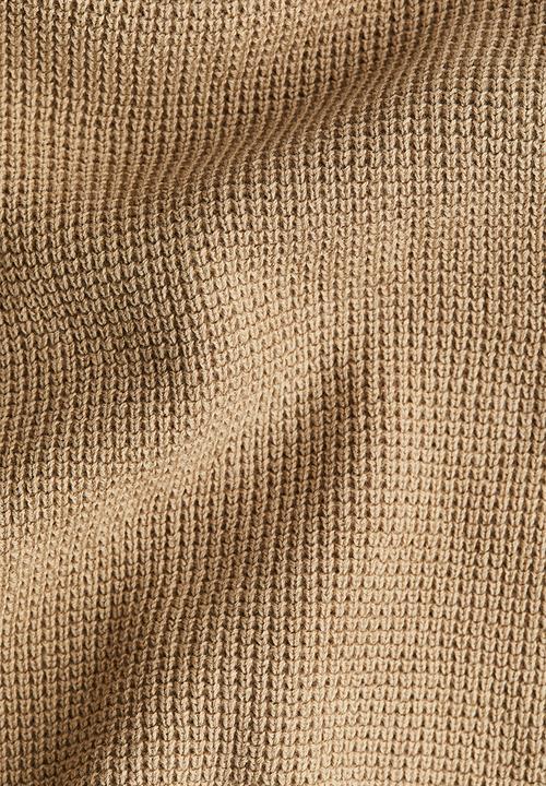 H&M - Waffle-knit henley jumper - beige
