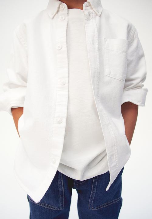 H&M - Button-down cotton shirt - white