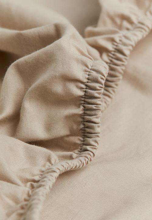 H&M - Fitted cotton sheet - light mole