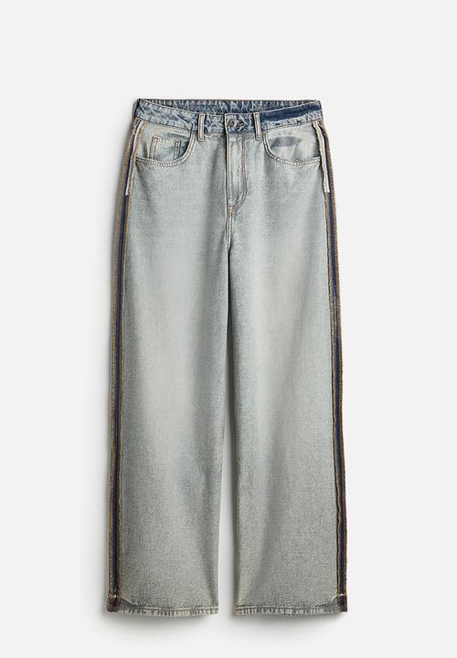 H&M - Baggy wide low jeans - blue