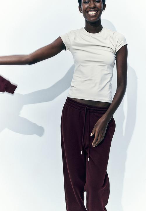 H&M - Cotton-blend sweatpants - red
