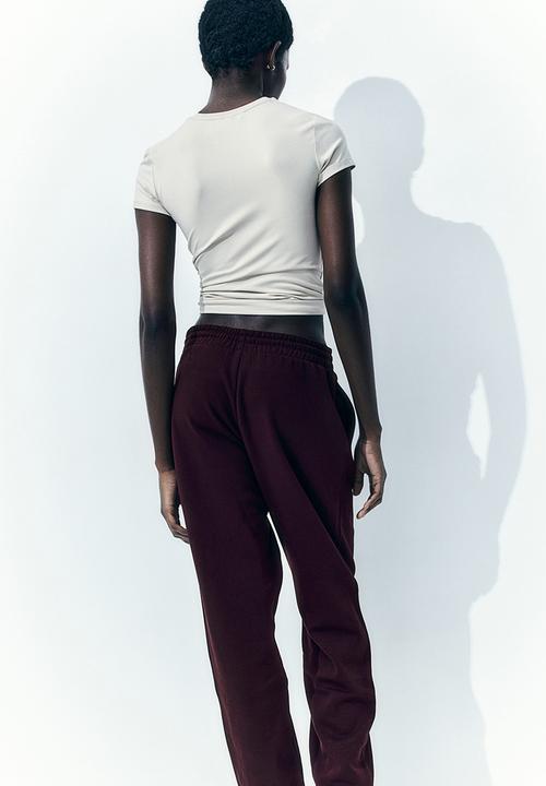 H&M - Cotton-blend sweatpants - red