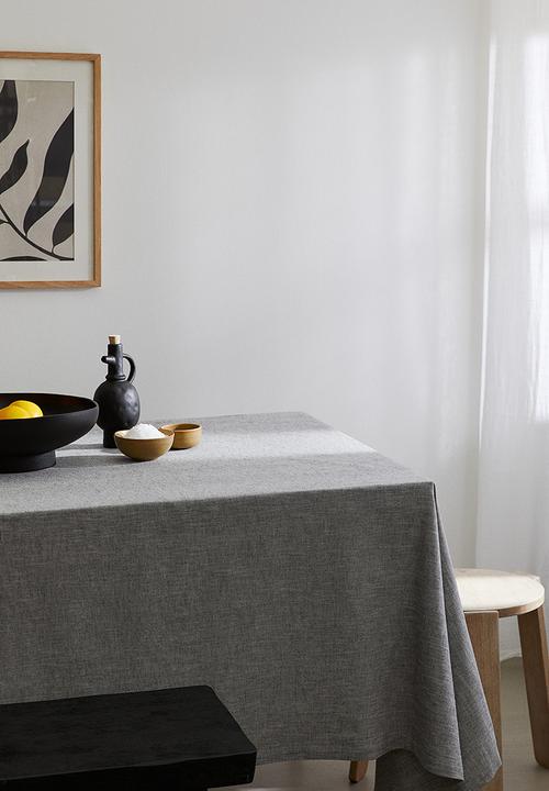 H&M - Cotton-blend tablecloth - grey marl 
