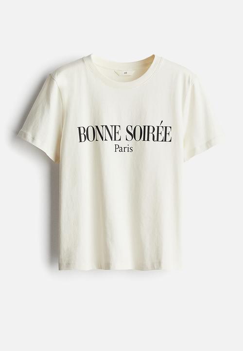 H&M - Cotton T-shirt - white