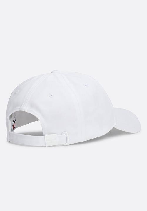 Tommy Hilfiger - Elongated flag 5 panels cap - white