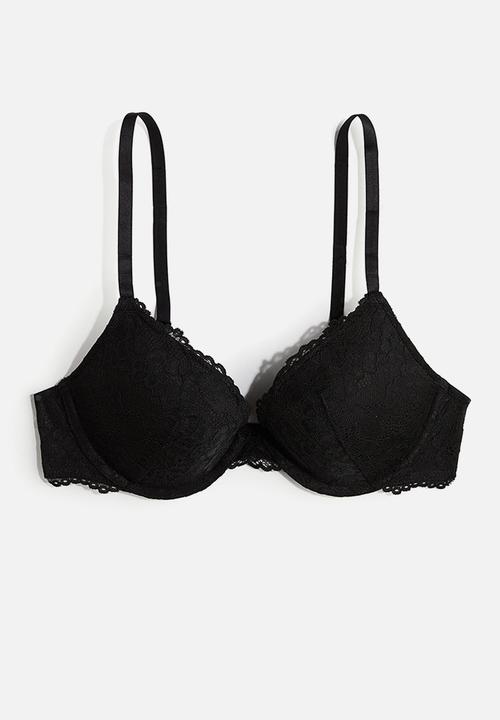 Lace push-up bra - black - 1232588001