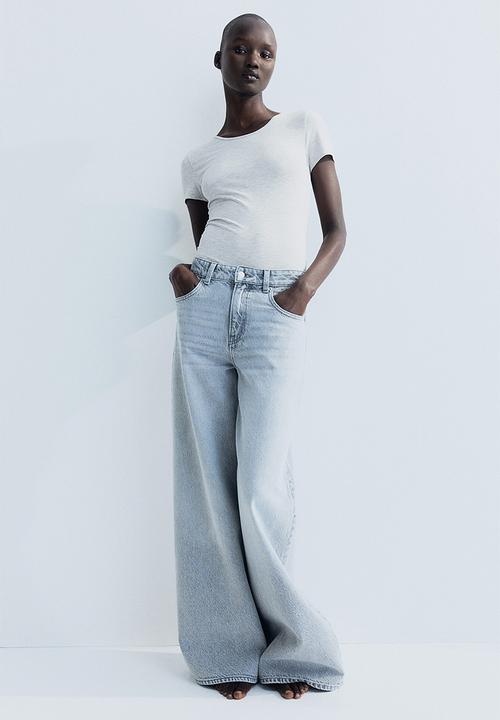 H&M - Cotton T-shirt - grey