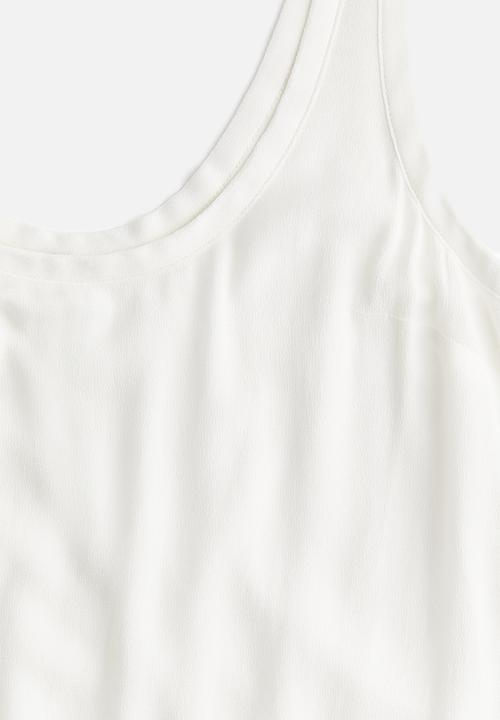 H&M - Crêpe vest top - white