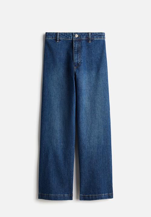 H&M - Cropped twill trousers - blue