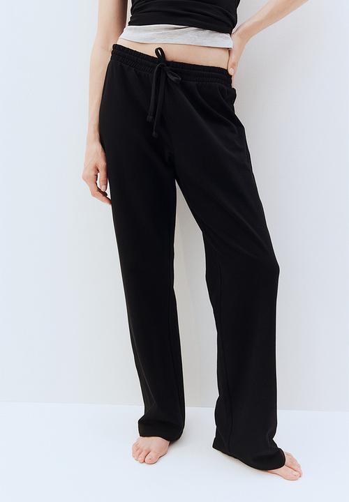 H&M - Straight sweatpants - black