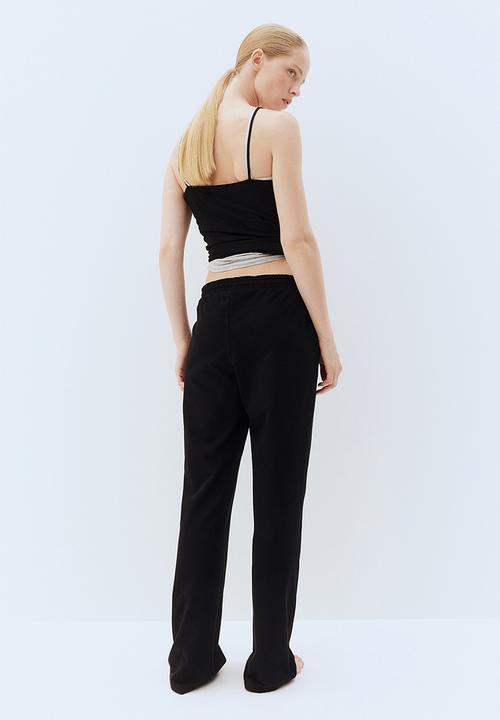 H&M - Straight sweatpants - black