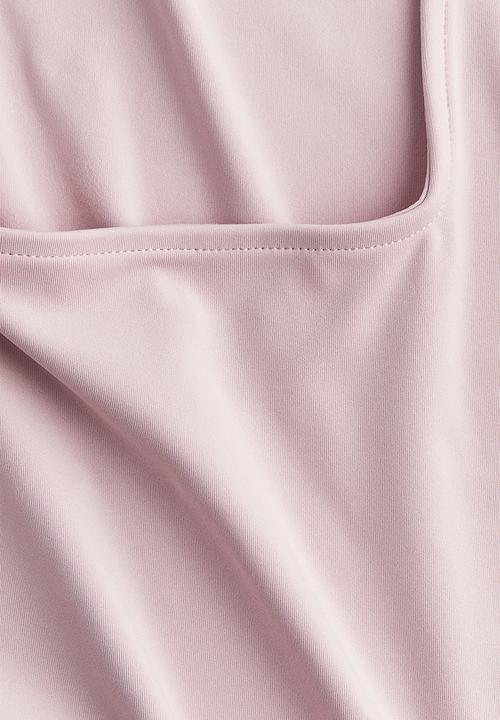 H&M - Square-neck vest top - pink