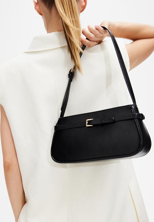 H&M - Belt-detail shoulder bag - black