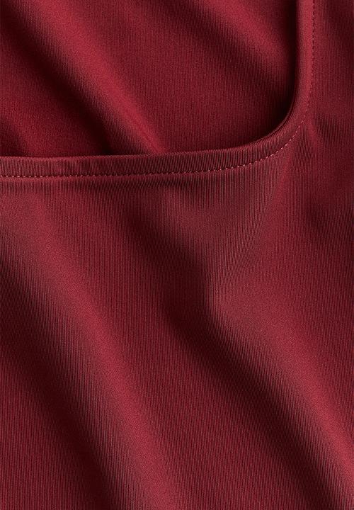 H&M - Square-neck vest top - red