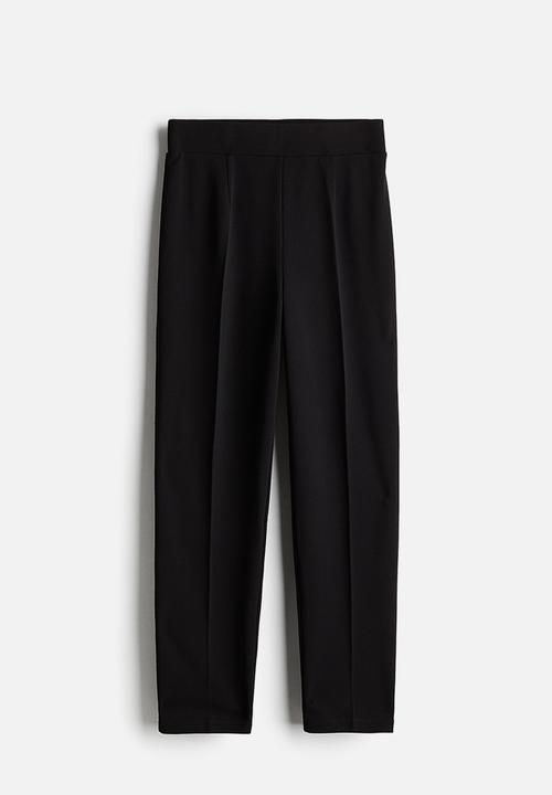 H&M - Tapered jersey trousers - black