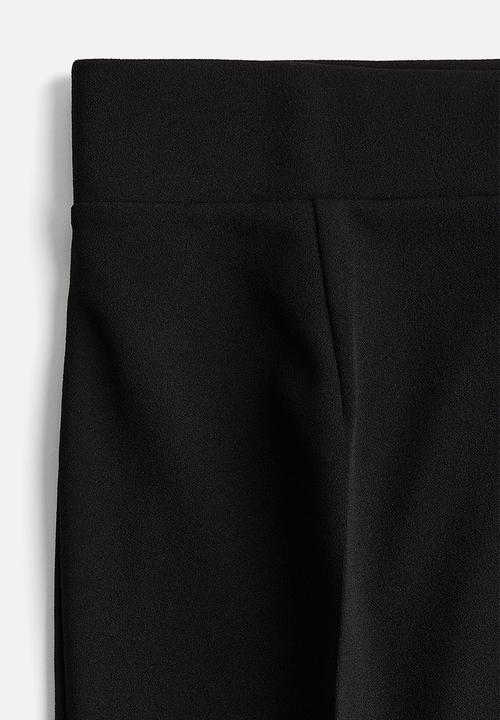 H&M - Tapered jersey trousers - black