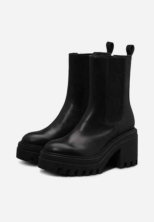 Calvin Klein - Chunky leather chelsea boot - triple black