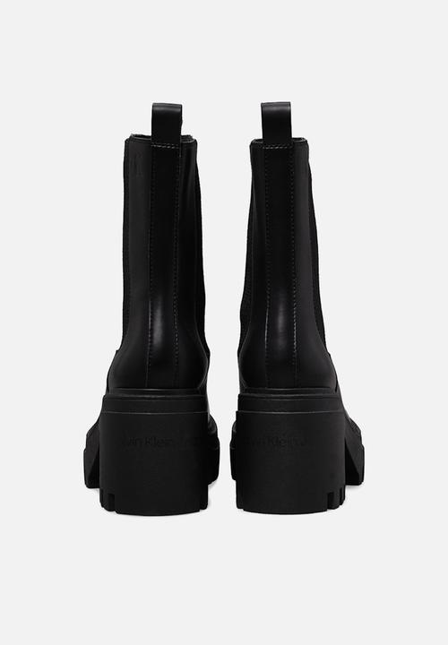 Calvin Klein - Chunky leather chelsea boot - triple black