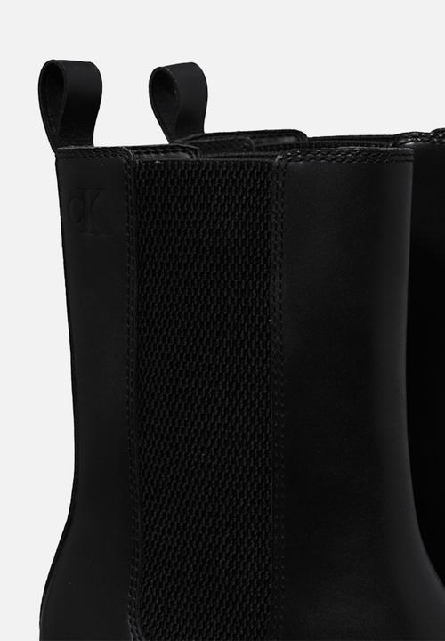 Calvin Klein - Chunky leather chelsea boot - triple black