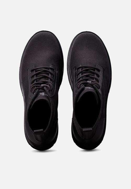 Calvin Klein - Eva Boot Mid Laceup Mix Mtr  - black