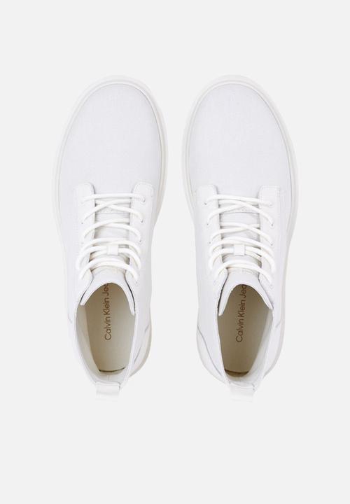 Calvin Klein - Eva Boot Mid Laceup Mix Mtr - white