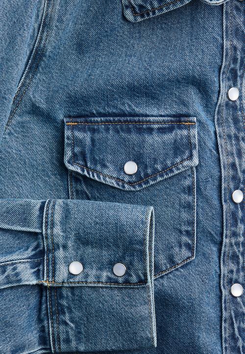 H&M - Denim shirt - denim blue