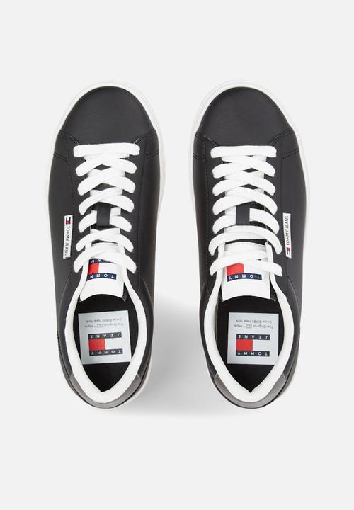 Tommy Hilfiger - Cupsole leather sneaker - black