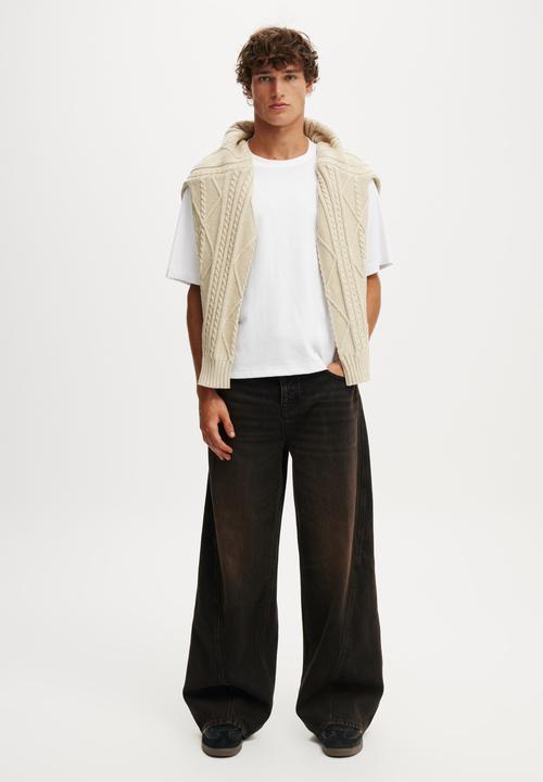 Cotton On - Super Baggy Balloon Jean - Burnt Black