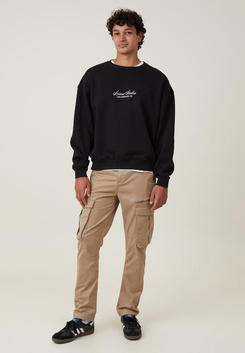 Cotton On - Slim Engineered Cargo Pant - Light Camel