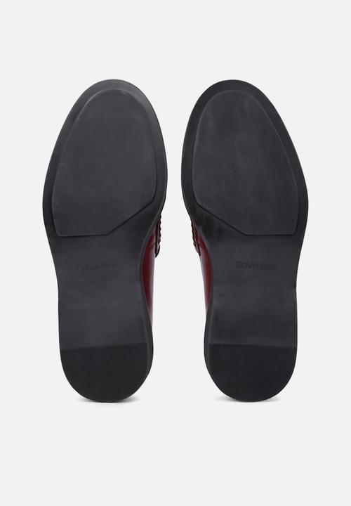 Calvin Klein - Leather loafer - oxblood
