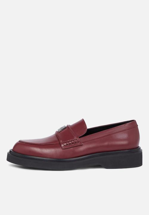 Calvin Klein - Leather loafer - oxblood