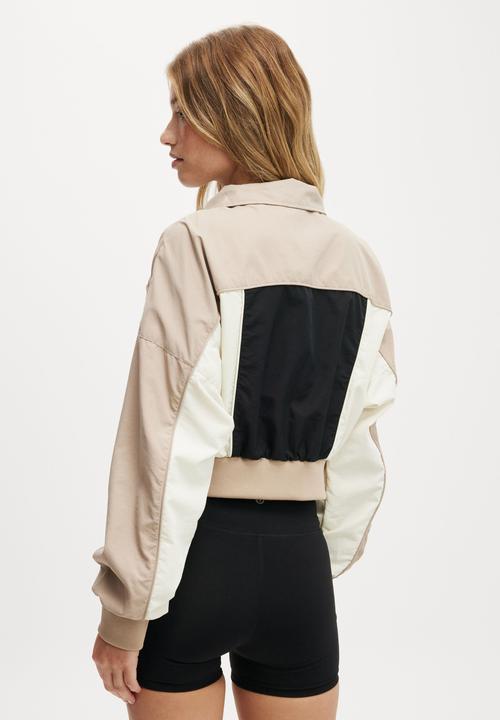 Cotton On - Baseline Cropped Rib Panelled Anorak - Multi
