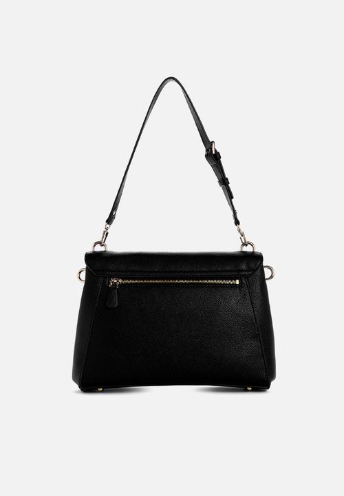 GUESS - Silvye flap shoulder bag - black