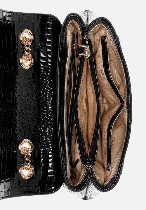GUESS - Silvye convertible xbody flap - black