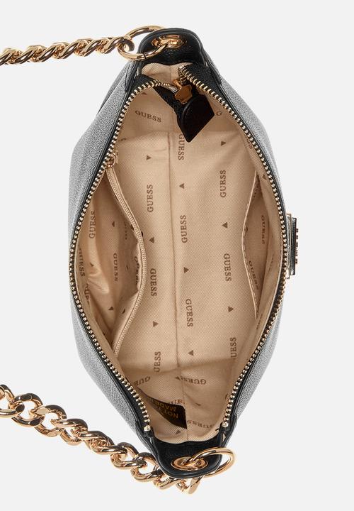 GUESS - Meridian top zip shoulder bag - black