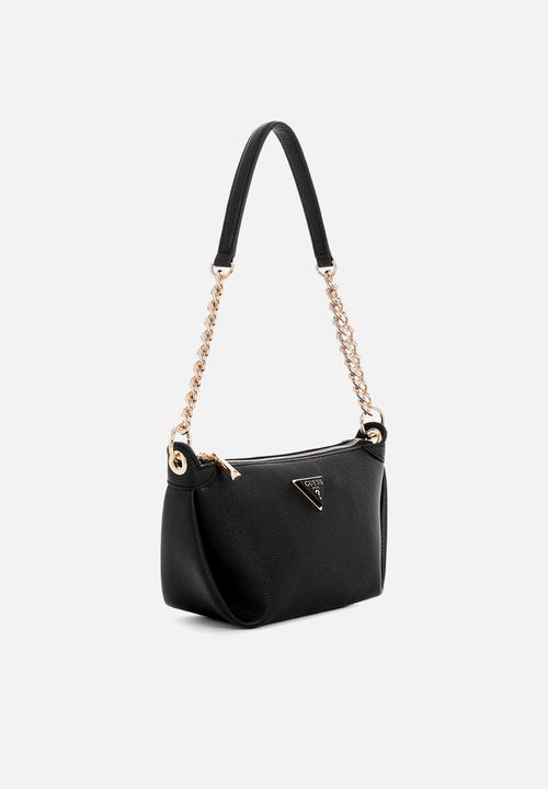 GUESS - Meridian top zip shoulder bag - black