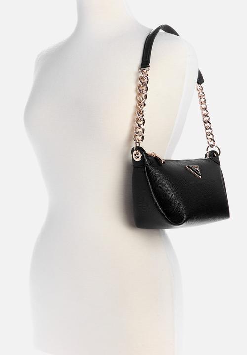 GUESS - Meridian top zip shoulder bag - black