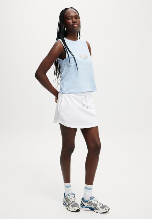 Cotton On - Active Graphic Crew Tank - Windsurfer/Resort Club