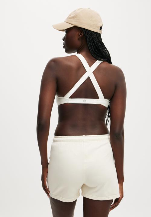 Cotton On - Ultra Soft Curved Hem Crop - Coconut Milk