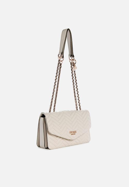 GUESS - Anning convertible crossbody flap - stone