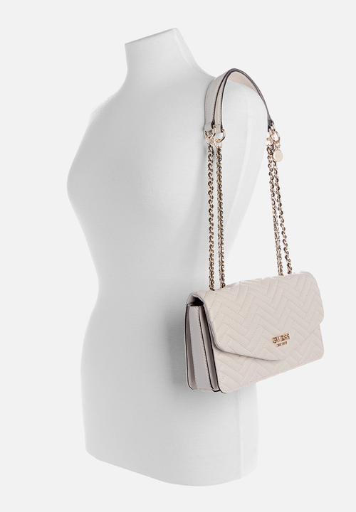 GUESS - Anning convertible crossbody flap - stone