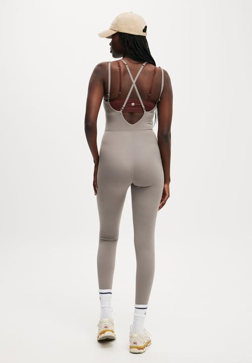 Cotton On - Ultra Soft Double Strap Full Length Onesie - Allspice