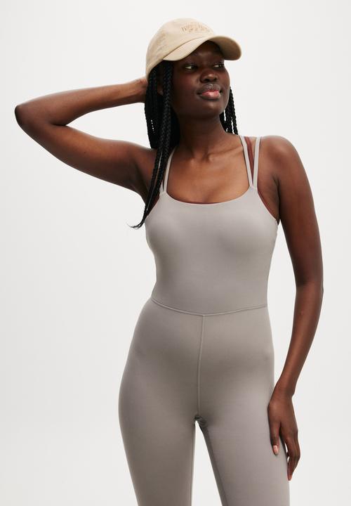 Cotton On - Ultra Soft Double Strap Full Length Onesie - Allspice