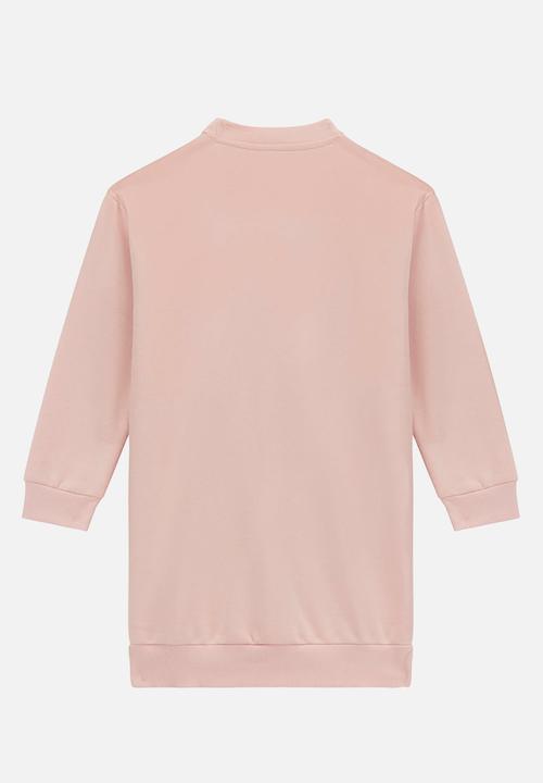 GUESS - Long sleeve active dress - pink roses