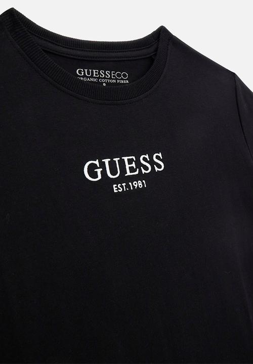 GUESS - Short sleeve T-shirt - jet black a996